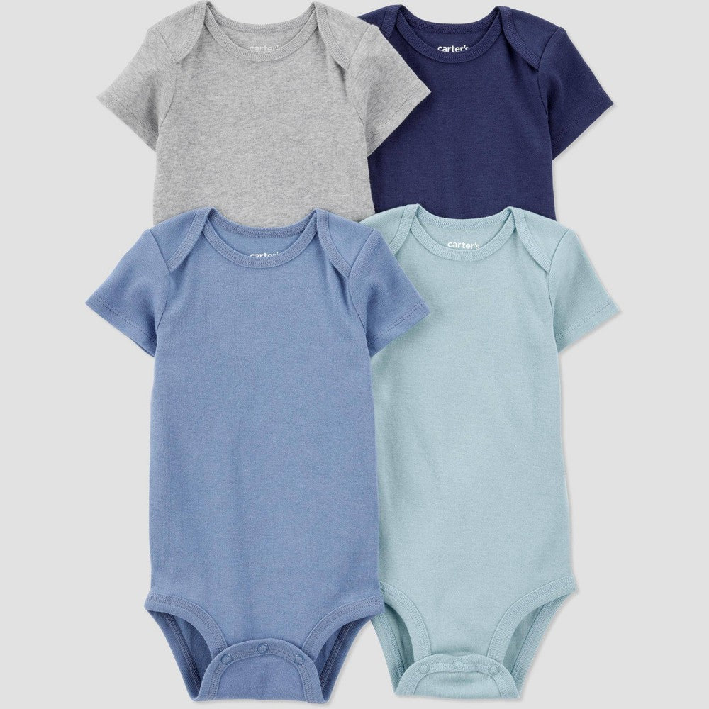 Carter's Baby Boys' 4pk Short Sleeve Bodysuit - 9M: