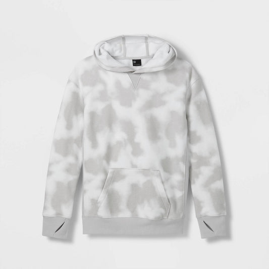 All In Motion Boys' Fleece Hooded Sweatshirt Gray Size M