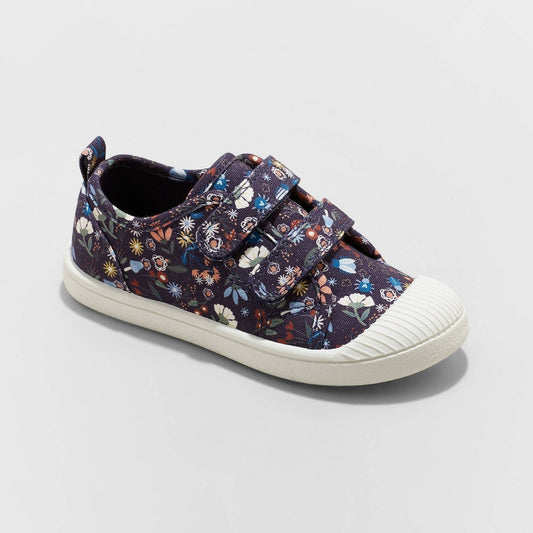 Toddler Parker Floral Print Sneakers - Cat & Jack Navy 7, Blue. - Girl
