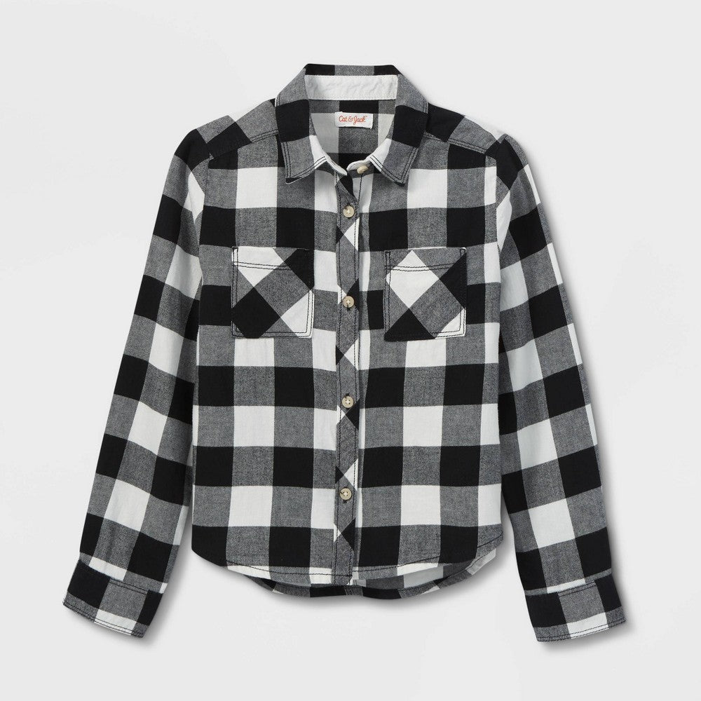 Cat & Jack boys Long Sleeve Woven Shirt - Size L