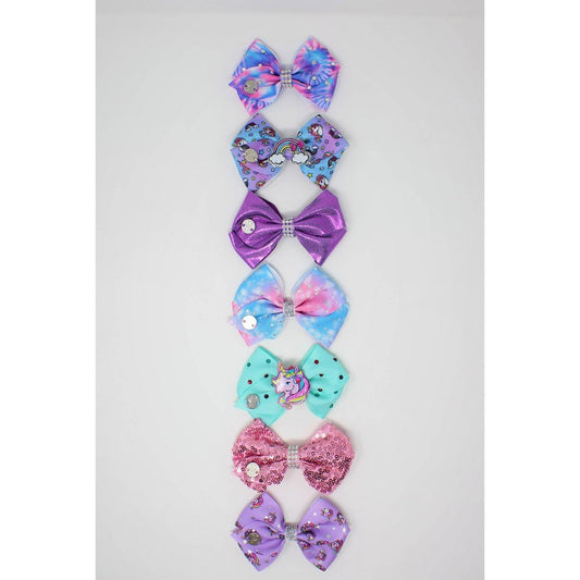 Girls' JoJo Siwa 7pk Bow Chain Hair Clip Set