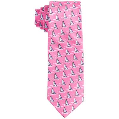 Lauren Ralph Lauren Boys Classic Sailboat Tie - Pink/Blue