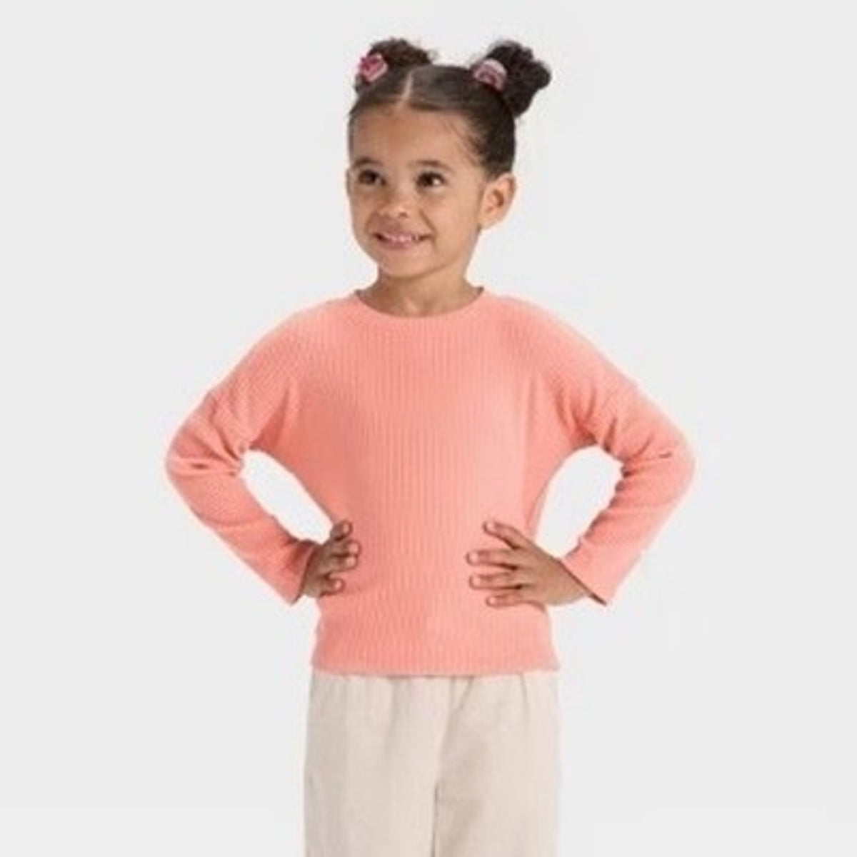 Cat & Jack Toddler Girls' Cozy Ribbed Top 3T
