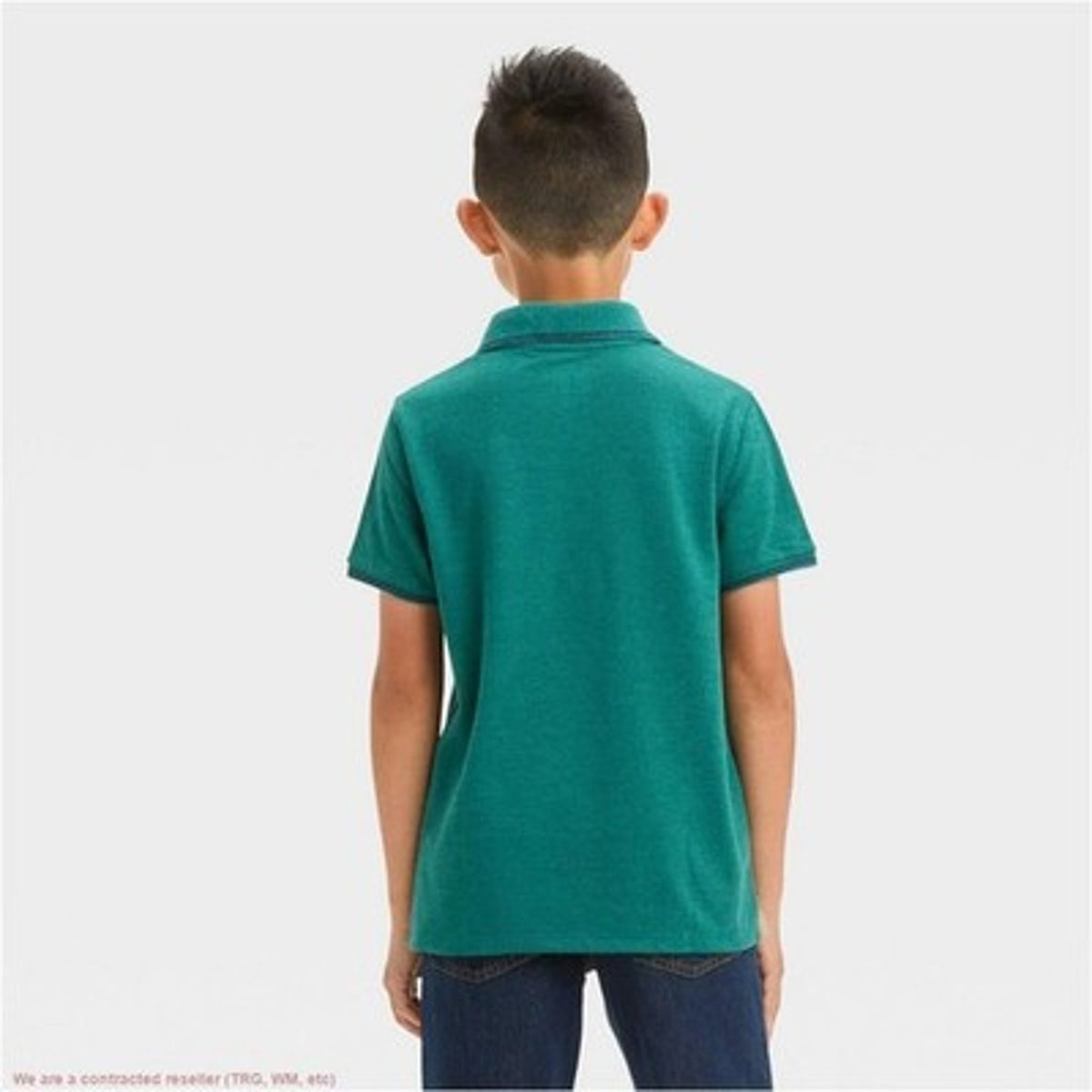 Boys' Short Sleeve Tipping Polo Shirt - Cat & Jack Dark Green M