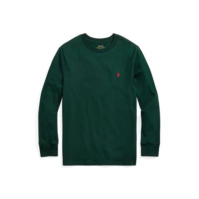 Polo Ralph Lauren Big Boys Checked Big Pony Long Sleeve T-shirt - College Green L