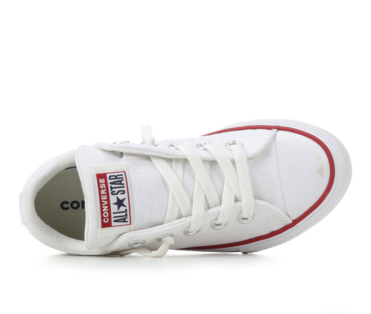 Converse Boys' Street Ox Low Top Sneakers White 6