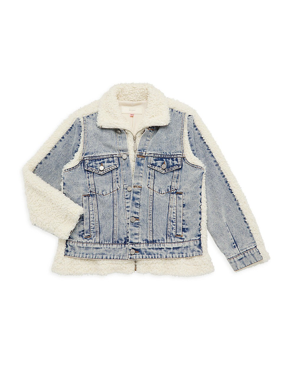 Blanknyc Bear Hug Denim & Sherpa Jacket - Medium girl