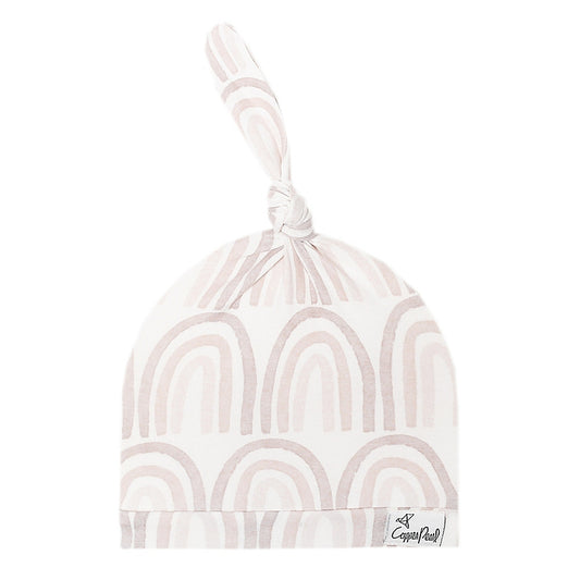 Copper Pearl Top Knot Hat Bliss - 0-4M boys