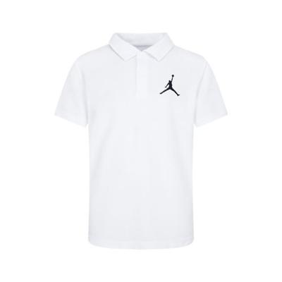 Jordan Big Boys Jumpman Polo - White
