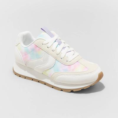 Girls' Ellison Tie-Dye Lace-up Sneakers - Cat & Jack™ Casual Athletic Shoes