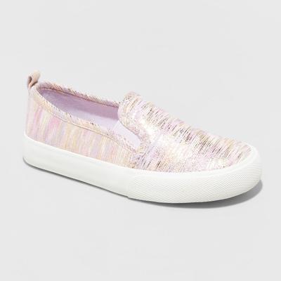 Girls' Sariah Striped Speckle Print Slip-on Sneakers by Cat & Jack™
