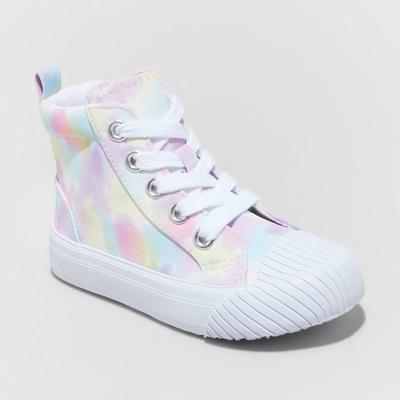Toddler Girls' Shane Tie-Dye Lace-Up Zipper Sneakers for Play by Cat & Jack