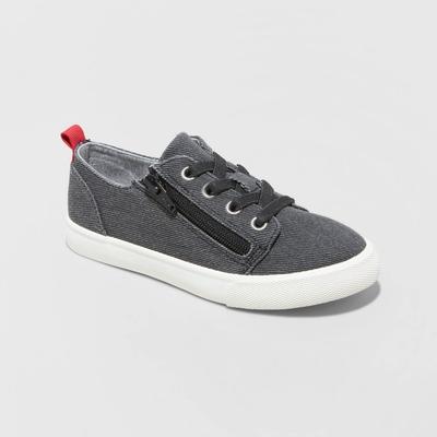Kids' Lucian Double Zipper Sneakers - Cat & Jack™ Comfortable Youth Casual Shoes