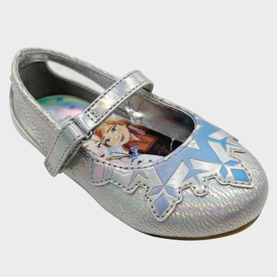 Toddler Girls' Frozen Ballet Flats - Silver 6