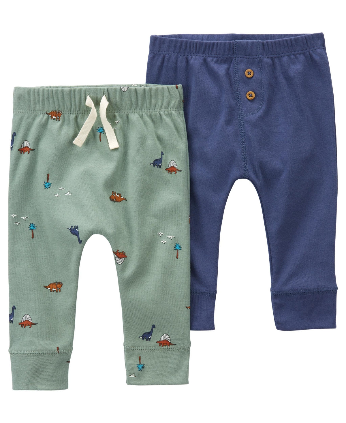 Baby Boy Carter's 2-Pack Dinosaur Pull-on Pants, Infant Boy's, Size: Newborn, Multicolor