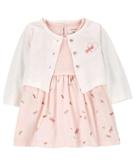 Carters Baby Girls Dress Set,  size 3 Months