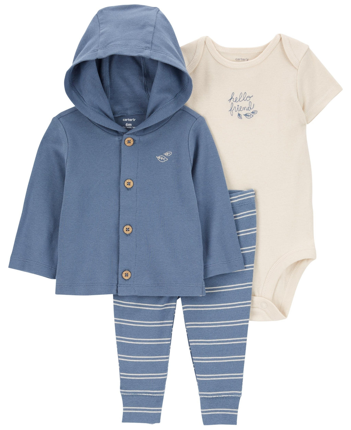Carter's Baby Boys 3-Piece Cardigan Set - 6M