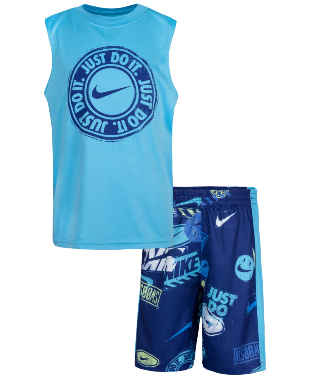 Nike Wild Air Muscle T-Shirt & Shorts Set, Size 7 boys