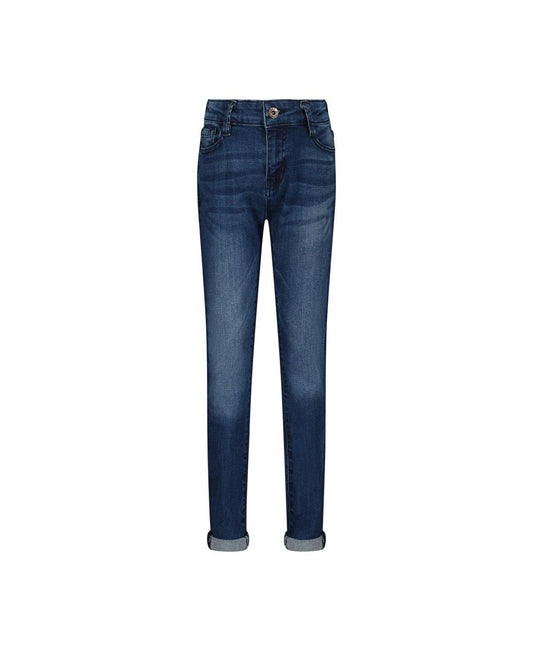 Jessica Simpson Big Girls Cuffed Mid-Rise Skinny Jeans - Dark Vintage