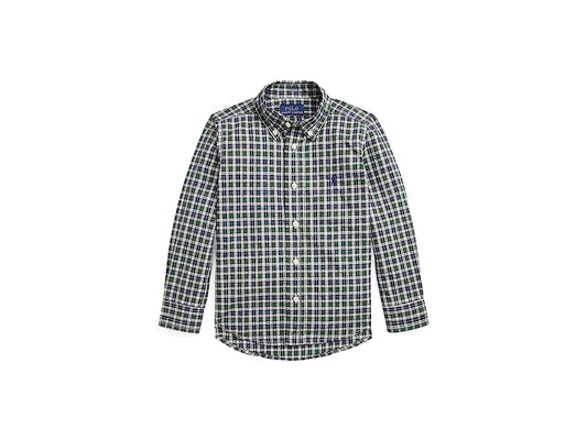 Polo Ralph Lauren Kids Plaid Cotton Poplin Shirt (Toddler)  Boy's 4T