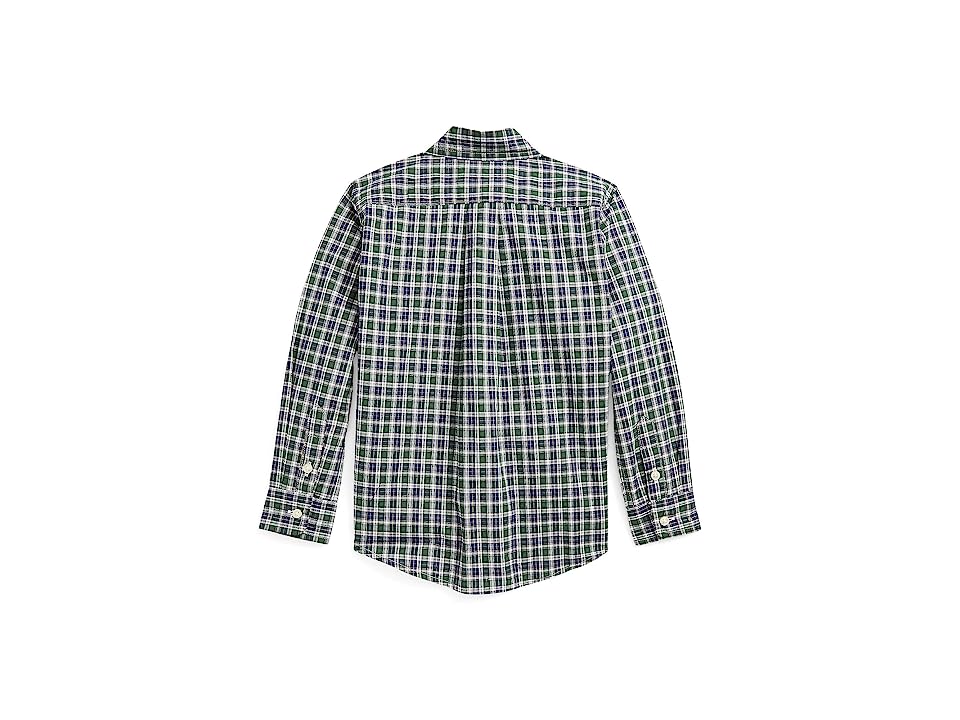 Polo Ralph Lauren Kids Plaid Cotton Poplin Shirt (Toddler)  Boy's 4T