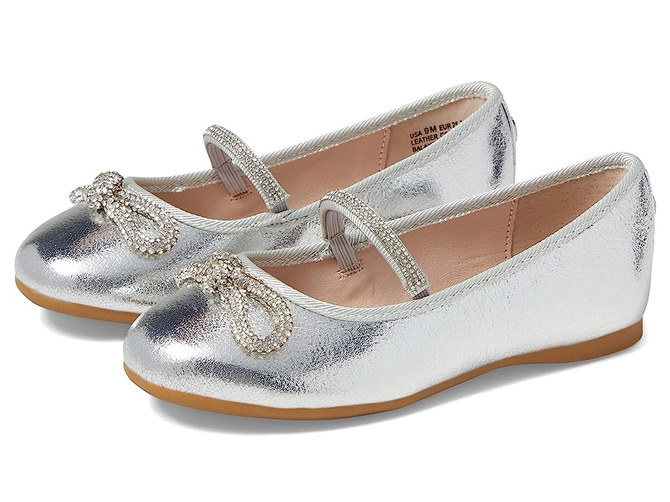 Nina Kendalla Crystal Ballet Flats, Big Kid Size 6