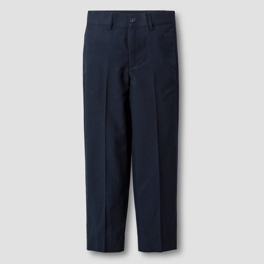 Cat & Jack Boys' Navy Suit Pants Size 4, Adjustable Waistband