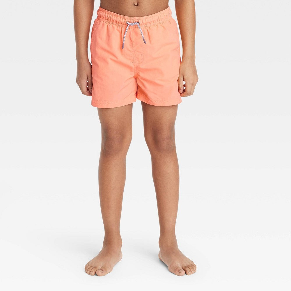 Art Class Boys' Orange Swim Trunks Size M