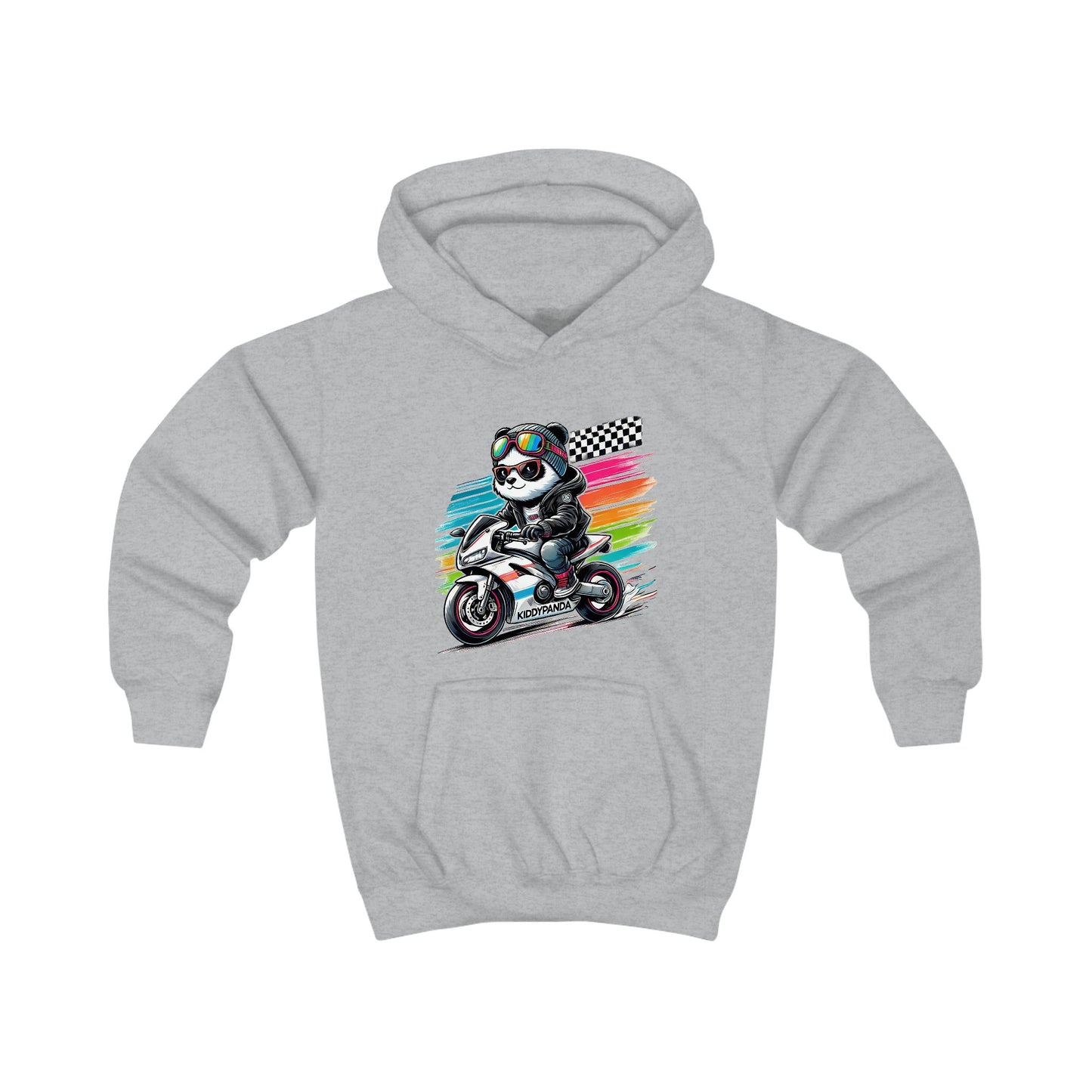 Panda Speed Moto Kids Hoodie