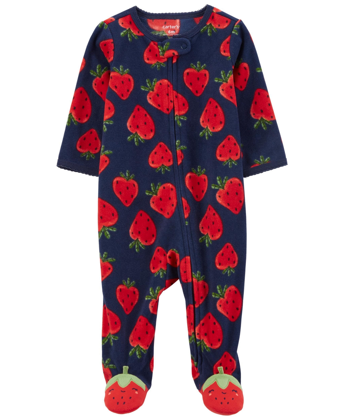 Baby Girl (NB-9M) Carters(R) Very Berry Micro Fleece Pajamas