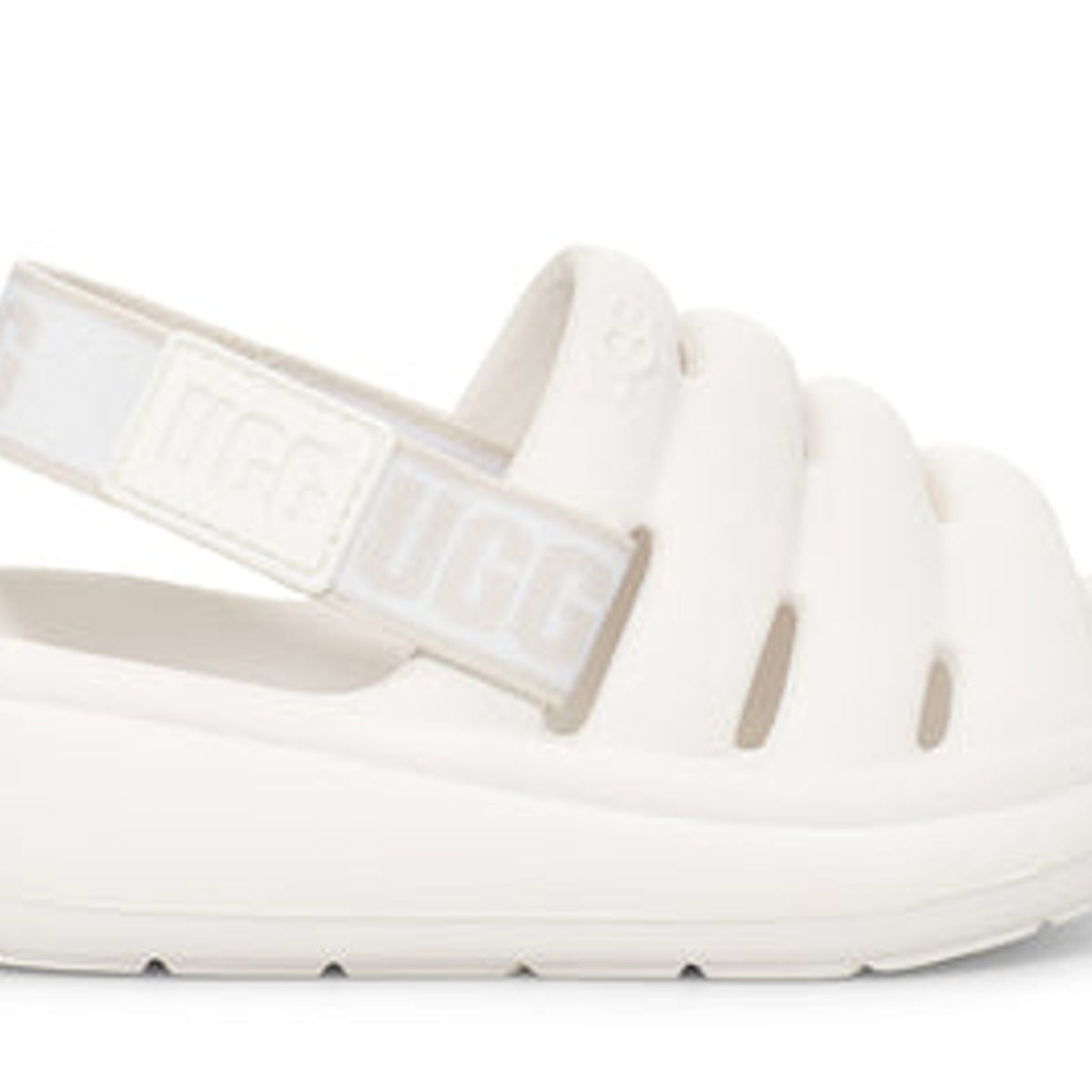 UGG Toddlers' Sport Yeah Eva Sandals in Bright White, Size 7T girl