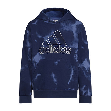 Boys  Adidas Fluidity Pullover Hoodie - Navy boys M