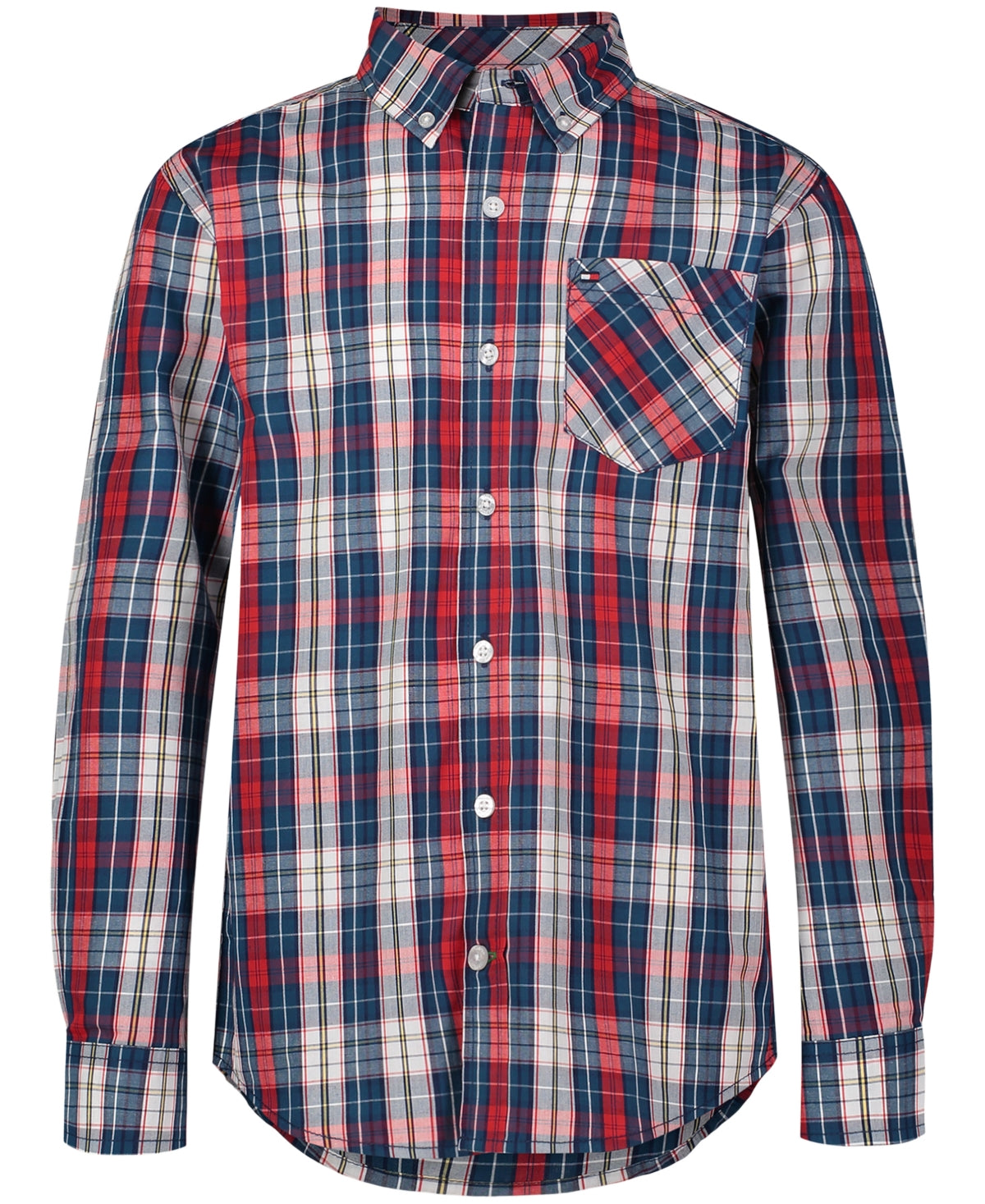 Tommy Hilfiger Boys Long Sleeve Plaid Shirt M (12/14)