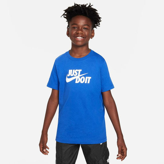 Nike Boys Swoosh Tee, Size Small, Blue