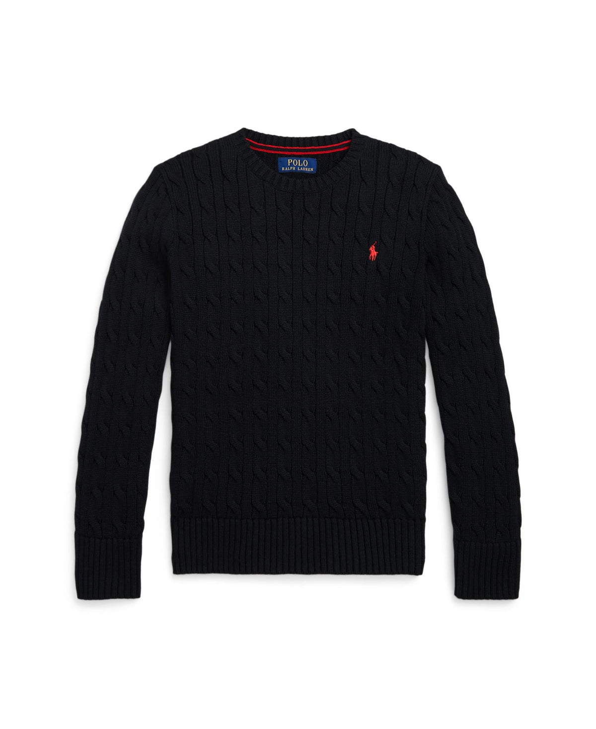 Polo Ralph Lauren Cable-Knit Sweater - Black, Size S