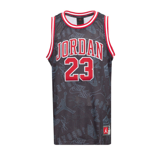 Jordan Big Boys 23 All-Over Print Short Sleeve Jersey L