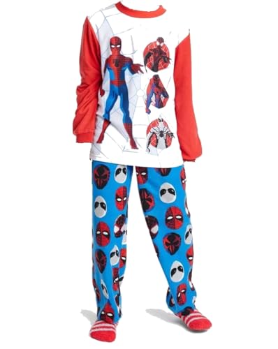 Marvel Spiderman Fleece Pajama Set, XS Boy