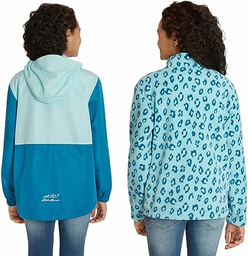 Eddie Bauer Youth girls Lone Peak 3-in-1 Jacket, Medium Blueg