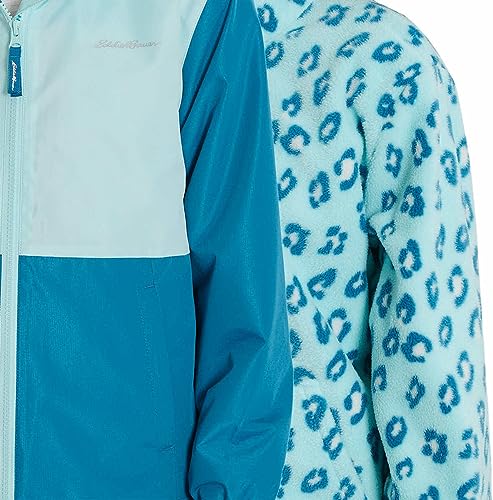 Eddie Bauer Youth girls Lone Peak 3-in-1 Jacket, Medium Blueg