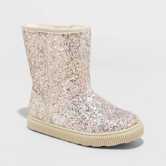 Toddler Girls' Pip Shearling Style Boots - Cat & Jack™ Cozy Lined Winter Boots