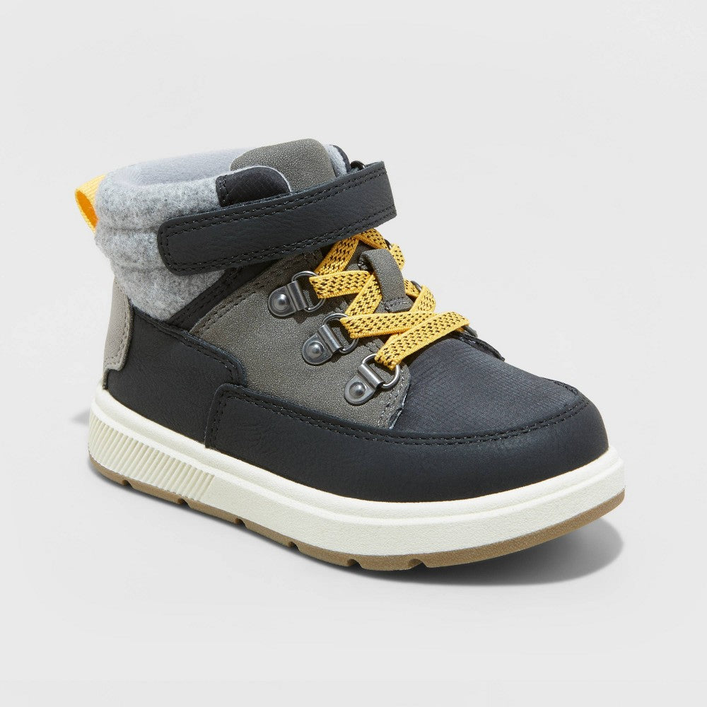 Toddler Boys' Felix Boots - Cat & Jack™ Black 5T