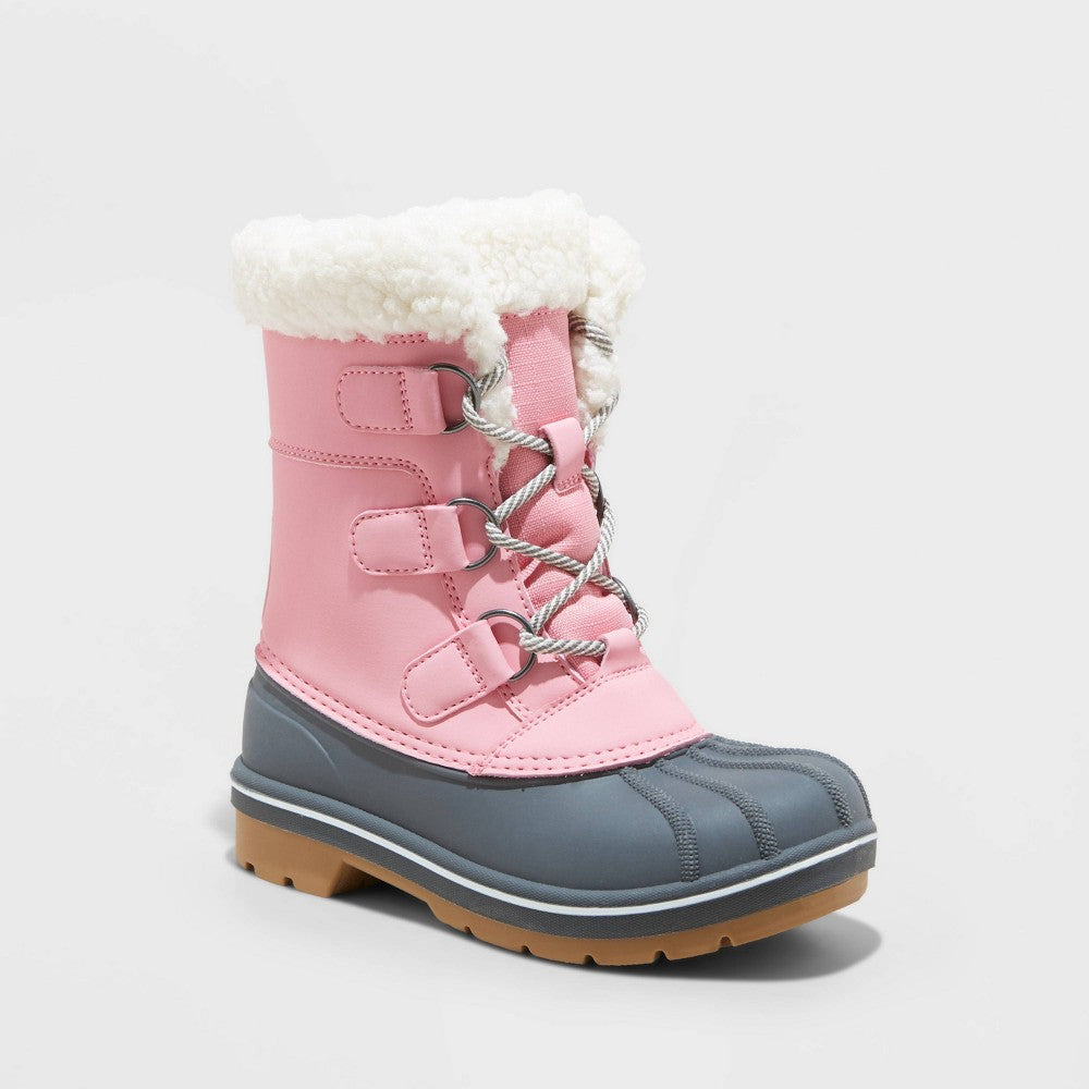 Girls' Kit Winter Boots - Cat & Jack Pink 1