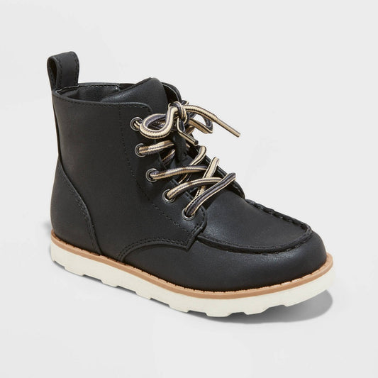 Toddler Boys' Greyson Boots Cat & Jack™ Rugged WaterproofPull-On Lace-Up Casual