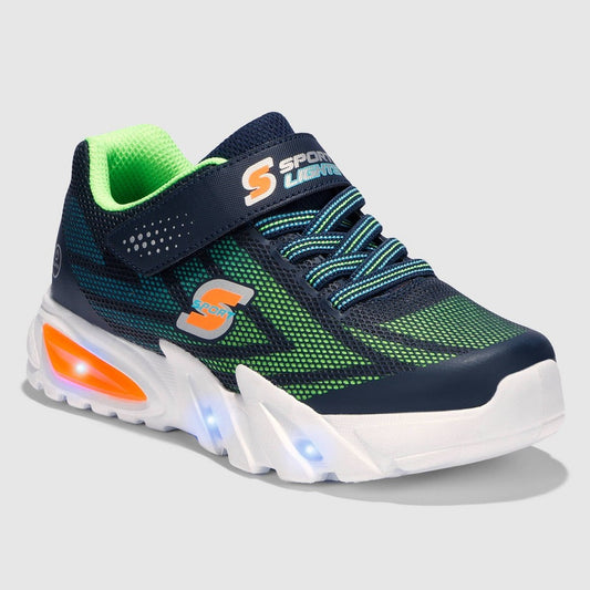 S Sport by Skechers Boys' Rylan Performance Sneakers - Navy/Green 6