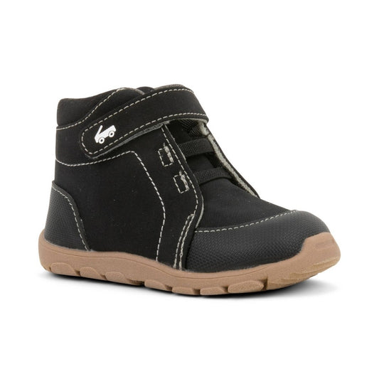 See Kai Run Basics Toddler Quinn Sneakers - Black 4T  - Boy