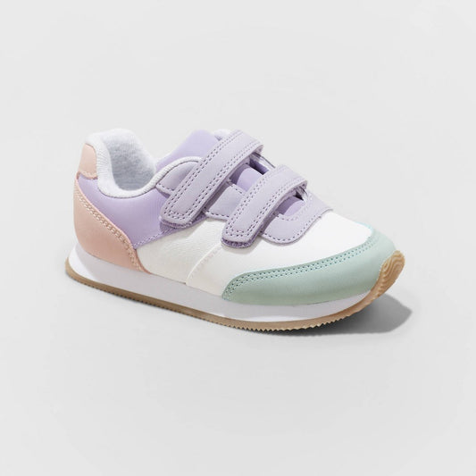 Toddler Charlie Retro Jogger Sneakers - Cat & Jack™ White 2 - Girl