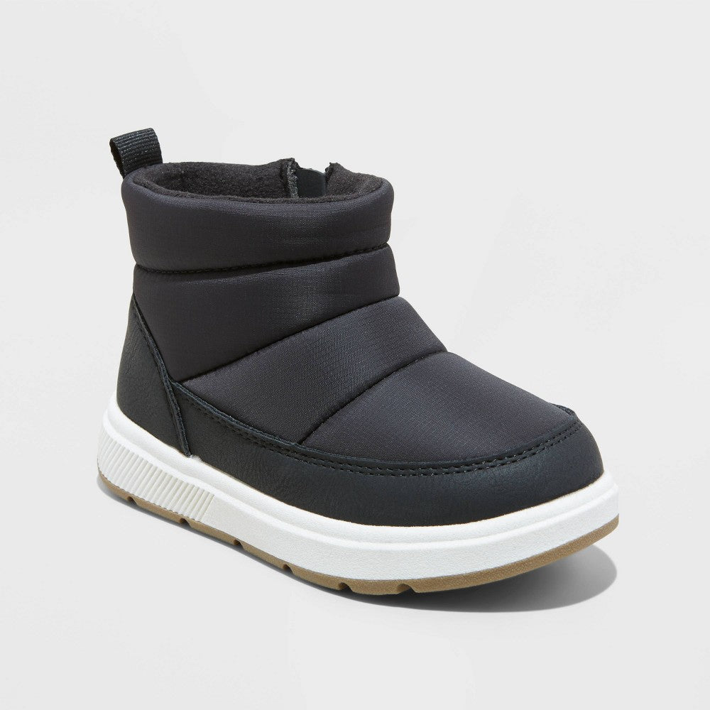 Toddler Boys' Archie Puffer Boots - Cat & Jack™ Black 7T