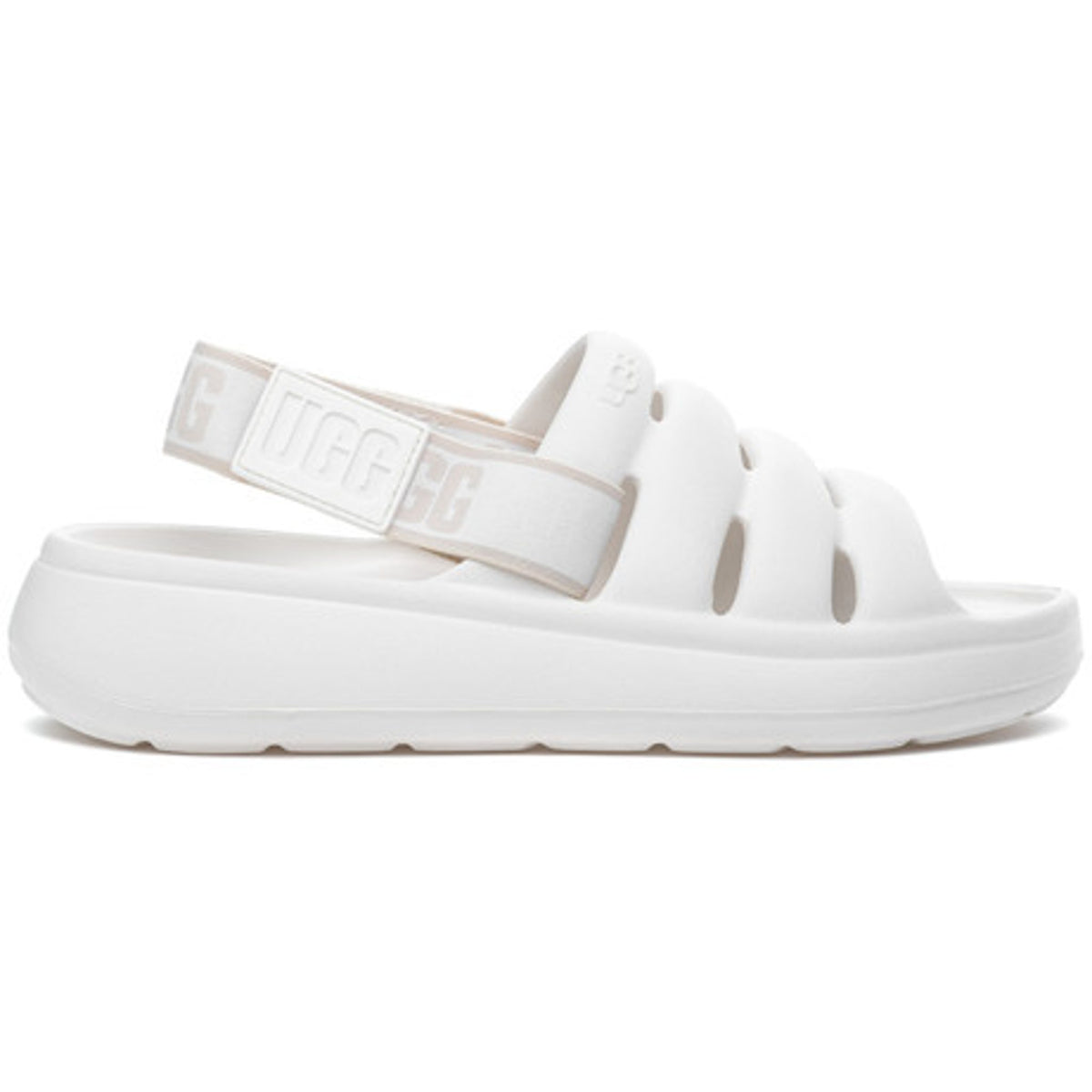 UGG Toddlers' Sport Yeah Eva Sandals in Bright White, Size 7T girl