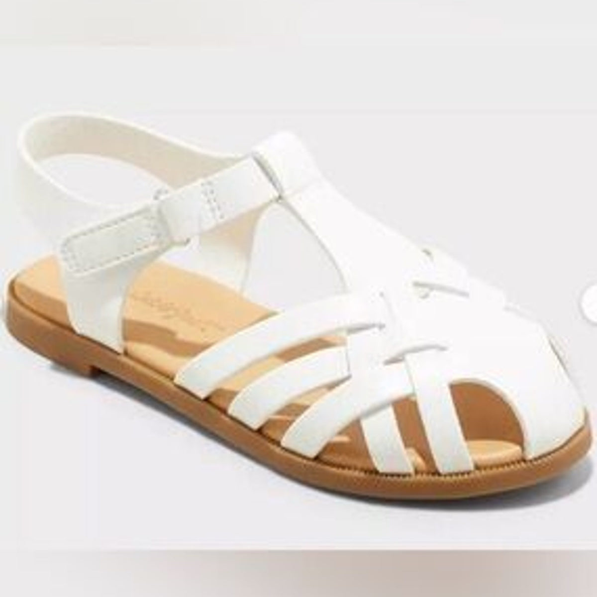 Cat & Jack Toddler Ella Sandals White Size 6T Girl