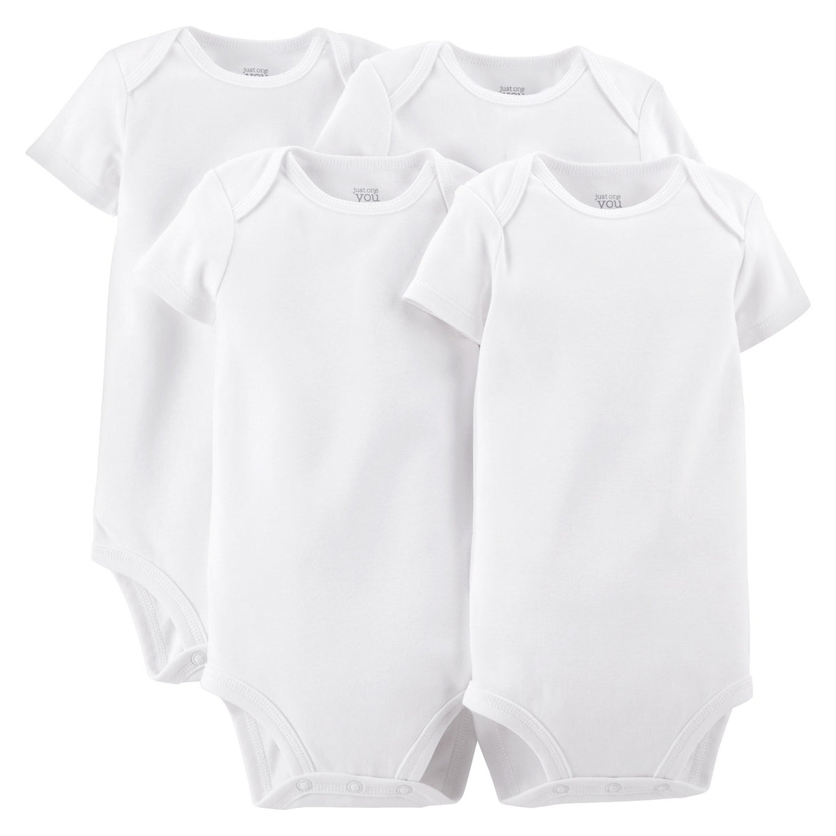 Carter's boys 4pk Bodysuit Newborn White